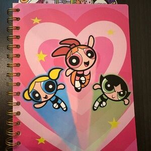 Pink and Gold Spiral Notebook